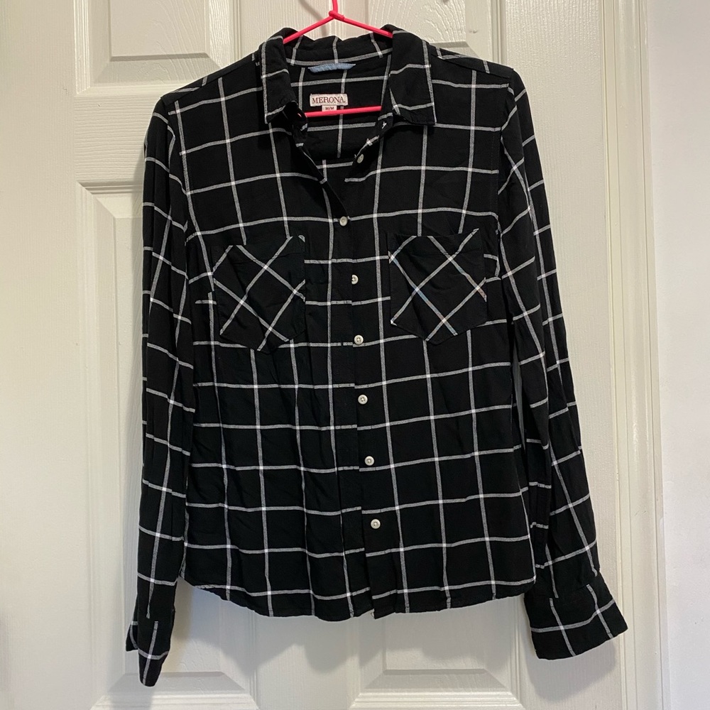 Merona flannel button down shirt